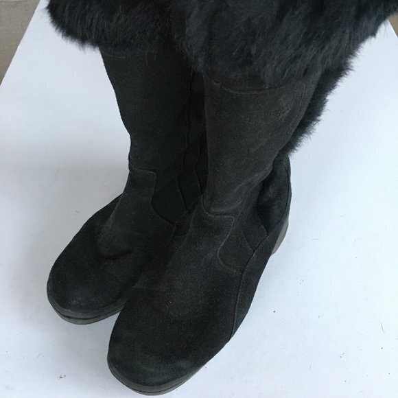 BLONDO Shearling Lined‎ Suede Waterproof Boots - Picture 3 of 6